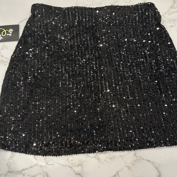Girls Art Class black sequin skirt XL (14/16) NEW - Picture 6 of 7